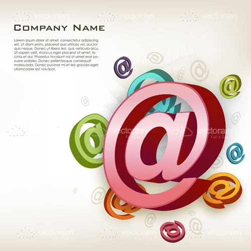 @ Symbol Company Business Card with Sample Text